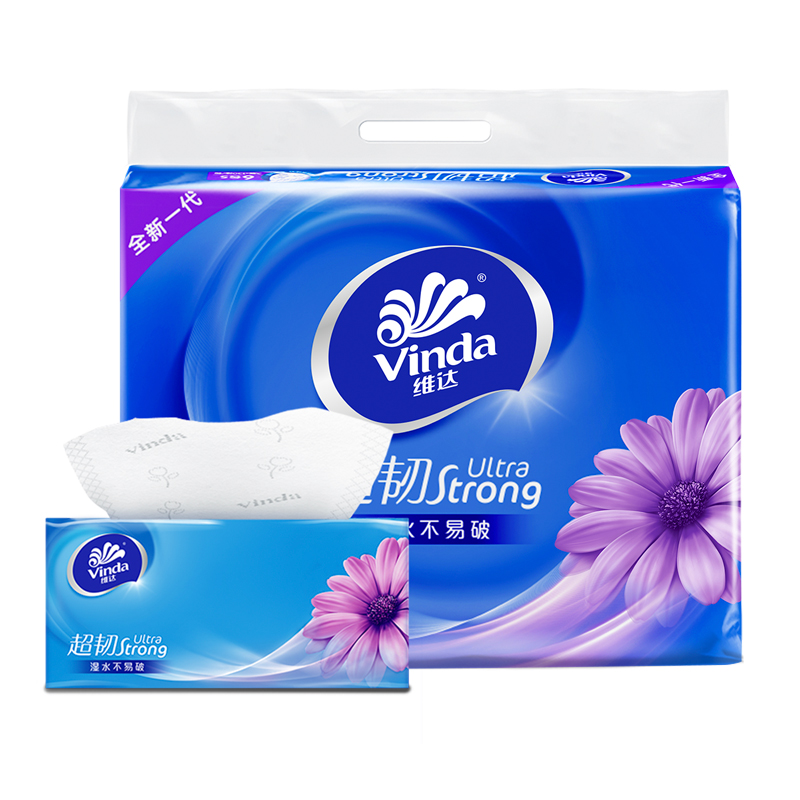 维达(Vinda) V2239超韧塑包面纸-130抽(小幅)