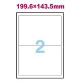 安内斯 电脑打印标签纸 圆角（199.6*143.5mm*2）100张/盒
