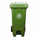 中天 移动踏板式垃圾桶 120L（长47*宽55*高95cm）<绿色>